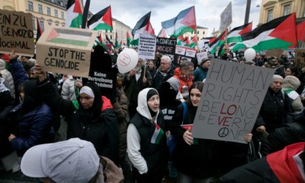 Kundgebung in München: Pro-palästinensische Demonstranten werfen Israel “Terrorismus auf höchstem Niveau” vor